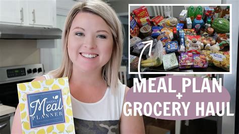 Walmart Aldi Grocery Haul For Weeks Easy Meal Plan Youtube