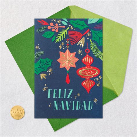 Hugs Laughter And Love Spanish Language Christmas Card Greeting