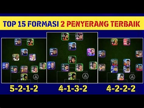 Top Formasi Penyerang Terbaik Di Efootball Mobile Youtube