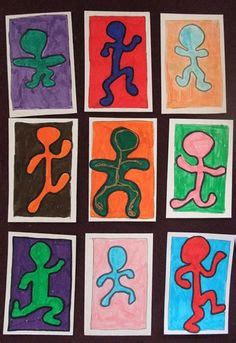 Keith Haring Ideen Keith Haring Kunst Grundschule Kunst F R Kinder