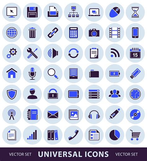 Computer Simple Universal Icons 376369 Vector Art At Vecteezy