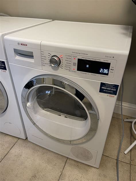 Bosch Serie Wtw Gb Condenser Tumble Dryer White