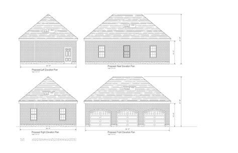 24 X 36 3 CAR GARAGE Hip Roof Plans Plan ID 24 2436 Hip 13 Hip Roof