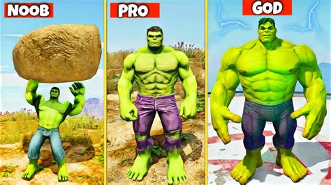 Upgrading NOOB HULK Into THE GOD HULK In GTA 5 GTA 5 MODS YouTube