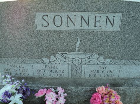 Samuel Sonnen 1877 1953 Homenaje De Find A Grave