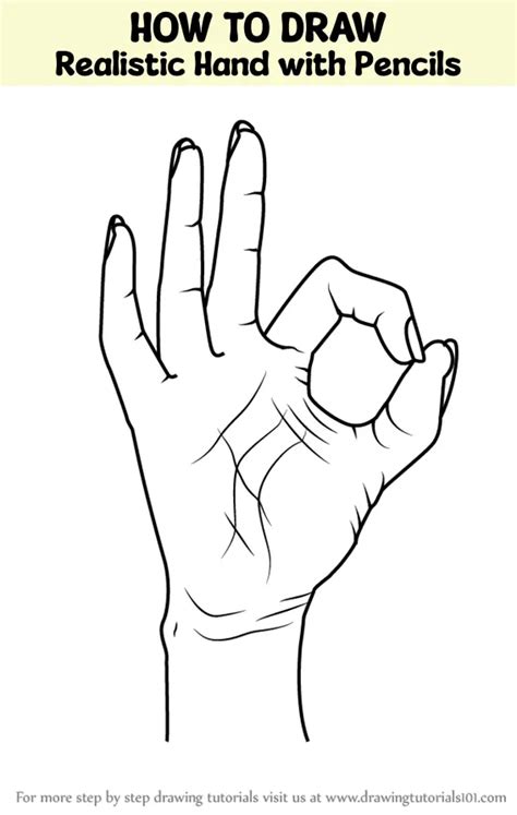 How To Draw A Realistic Hand