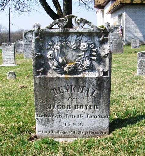 Jacob Boyer 1783 1852 Find A Grave Memorial