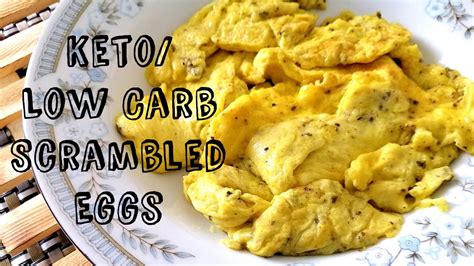 Keto Low Carb Scrambled Eggs Youtube