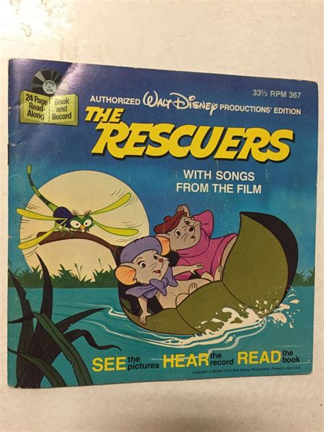 The Rescuers With Songs From The Film Disney Presents Walt Disney