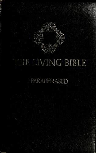 The Living Bible By Kenneth Nathaniel Taylor Open Library