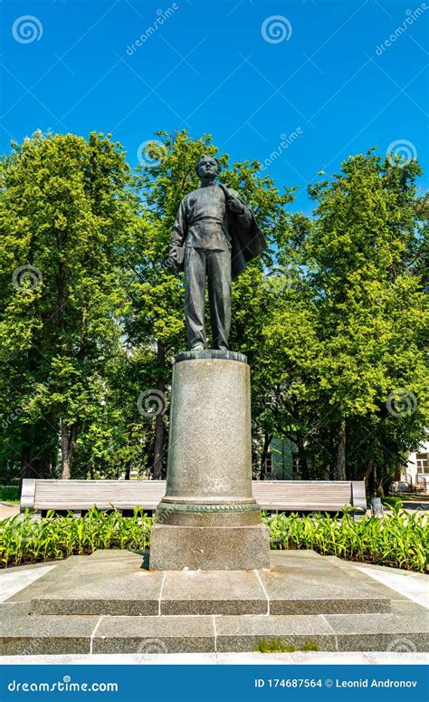 Statue of Young Vladimir Ulyanov-Lenin in Kazan, Russia Stock Photo ...