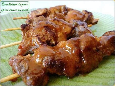 Brochettes De Porc Sauce Au Miel Recette Ptitchef