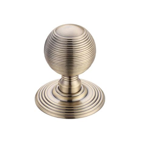 Fulton And Bray Solid Brass Unsprung Ringed Mortice Door Knob