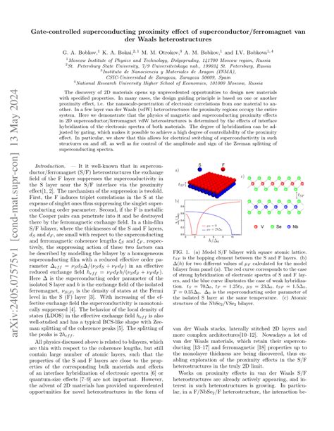 PDF Gate Controlled Superconducting Proximity Effect Of