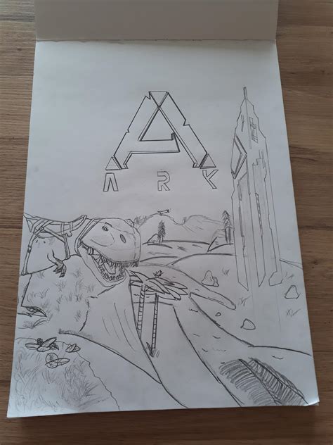 My first drawing of the island : r/ARK