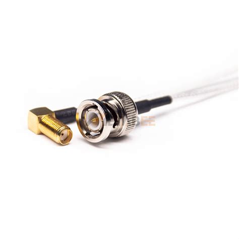 Bnc Male To Right Angle Sma Female Cable Assembly Metabeeai