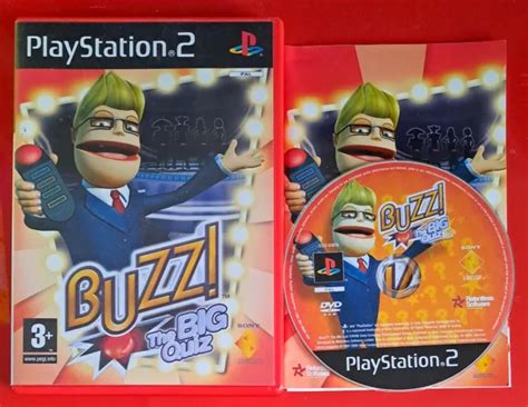 Buzz The Big Quiz Sony Playstation 2 Ps2 Solus With Manual Superb
