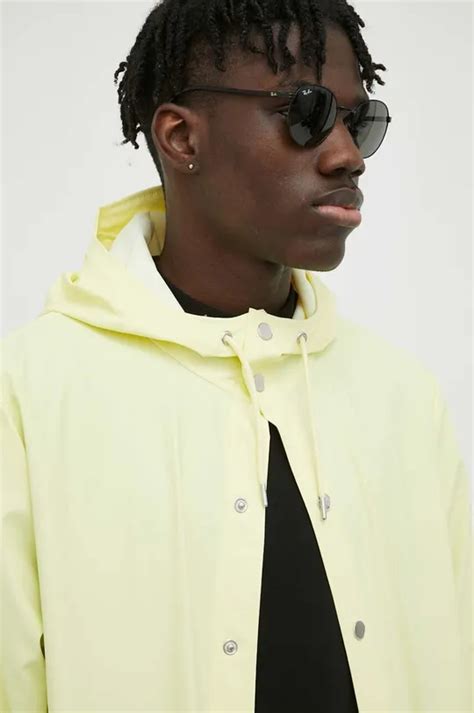 Rains rain jacket 12020 Long Jacket yellow color | buy on PRM