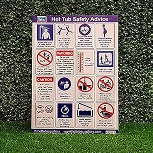 Correx Hot Tub Safety Sign A Commercial Hot Tub Safety Amazon Co Uk DIY Tools