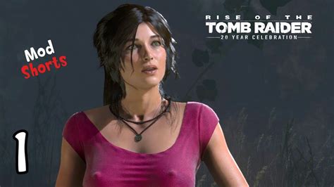 Rise Of The Tomb Raider Pc Short Sexy Lara Crop Top Outfit Youtube