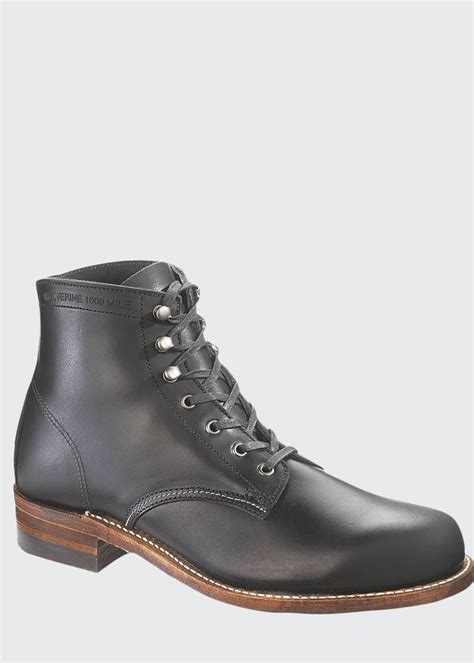 Wolverine 1000 Mile Boot, Black - Bergdorf Goodman