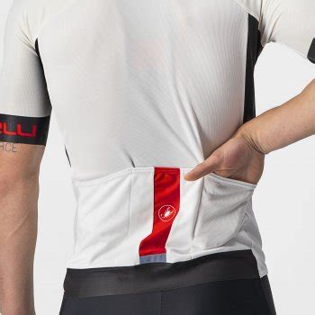 Castelli Entrata Vi Kurzarmtrikot Herren Ivory Light Black Red