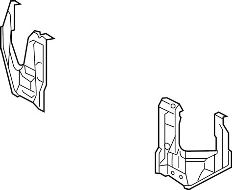 Toyota Tacoma Radiator Support Side Panel Upper Lower 5302904010