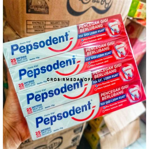 Jual PEPSODENT PASTA GIGI PENCEGAH GIGI BERLUBANG 75 G Shopee Indonesia