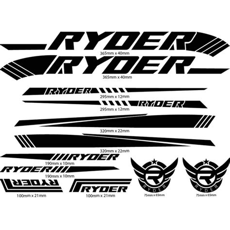 Ryder Frame Decals For Mountain Bike Lazada PH