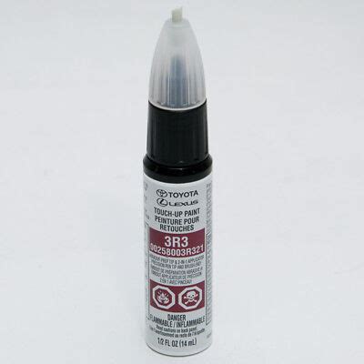 Toyota Touch-Up Paint - 3R3 Barcelona Red Metallic: 00258-003R3-21 | eBay