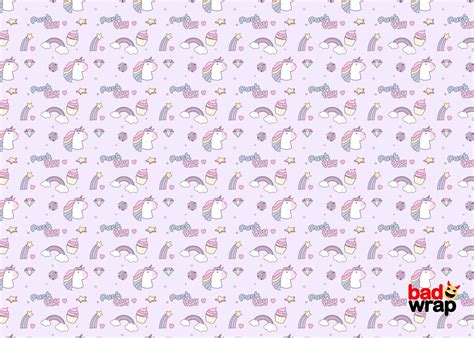 Funny Birthday Wrapping Paper Fuck You With Unicorns And Rainbows Etsy