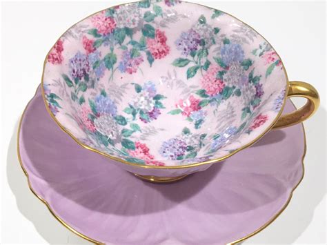 Shelley Tea Cup And Saucer Summer Glory Pattern 13418 Shelley China