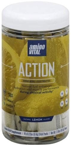 Amino Vital Sticks Pack Powder Natural Lemon Flavor Amino Acid