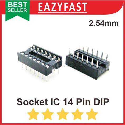 Jual Socket Ic P P Pin Kaki Dip Skinny Soket Rumah Dudukan Adapter