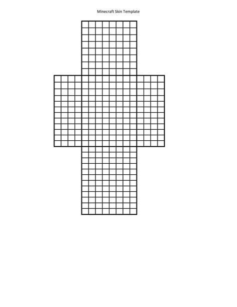 Blank Minecraft Skin Template