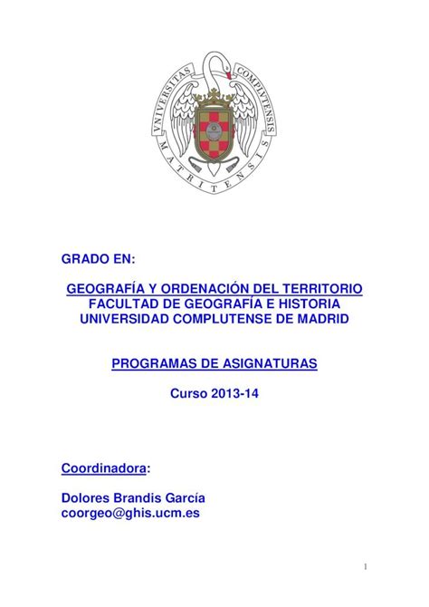 Pdf Grado En Geograf A Y Ordenaci N Del Territorio