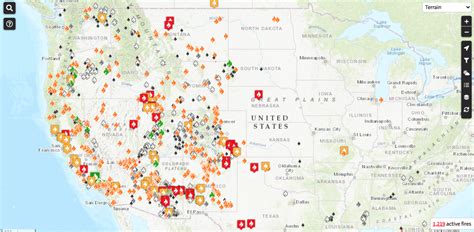 Map: All 1,234 Active Wildfires in America Right Now - SnowBrains