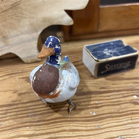 Antique Paper Mache Duck Candy Container The Junk Parlor