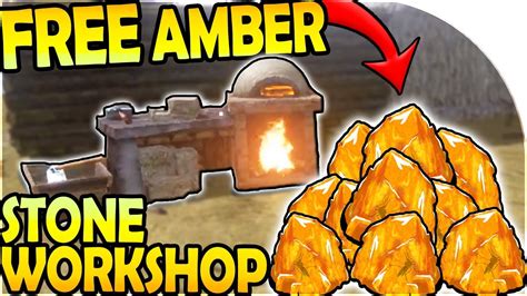 How To Get FREE AMBER PRIMAL PASS STONE WORKSHOP ARK Survival