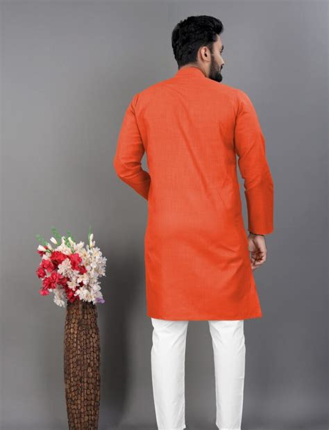 Cotton Kurta Pajama Orange IndiFeels Australia