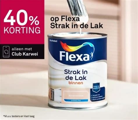 Op Flexa Strak In De Lak Aanbieding Bij Karwei