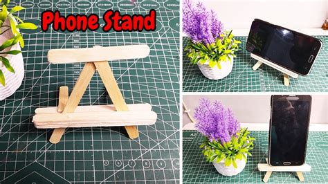 Cara Membuat Stand Dudukan Hp Dari Stik Es Krim Diy Popsicle Stick