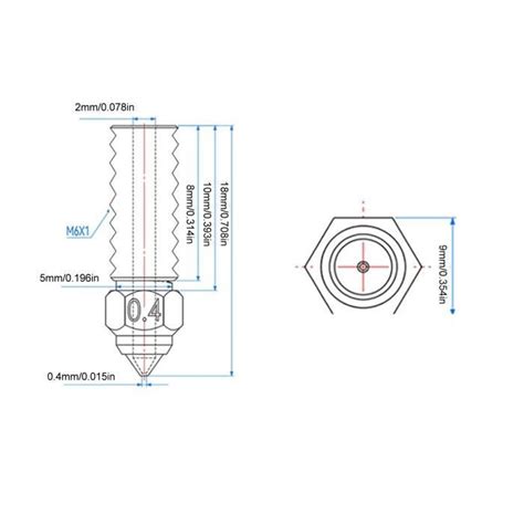 DEX Buse D Extrudeuse D Imprimante 3D Kit De Buses D Extrudeuse D