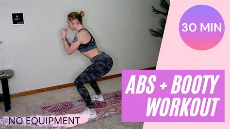 2 In 1 FLAT BELLY ROUND BOOTY 30 Min WORKOUT No Equipment At Home