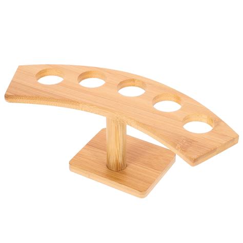 Ornament Display Stand Shelves Wooden Cone Rack Popcorn Delicatessen