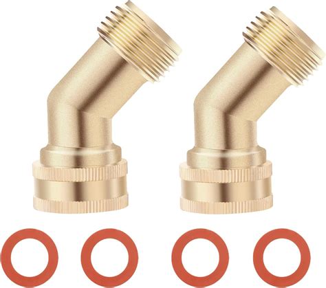 Amazon Dumble 45 Degree Garden Hose Elbow Fitting 2pk With 4