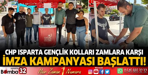 Chp Isparta Gen Lik Kollar Zamlara Kar Imza Kampanyas D Zenledi