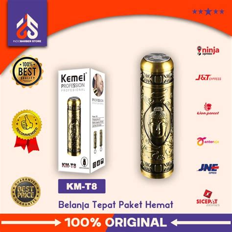 Shaver Kemei KM T8 Alat Cukur Jenggot Kumis Elektrik Barbershop 6000