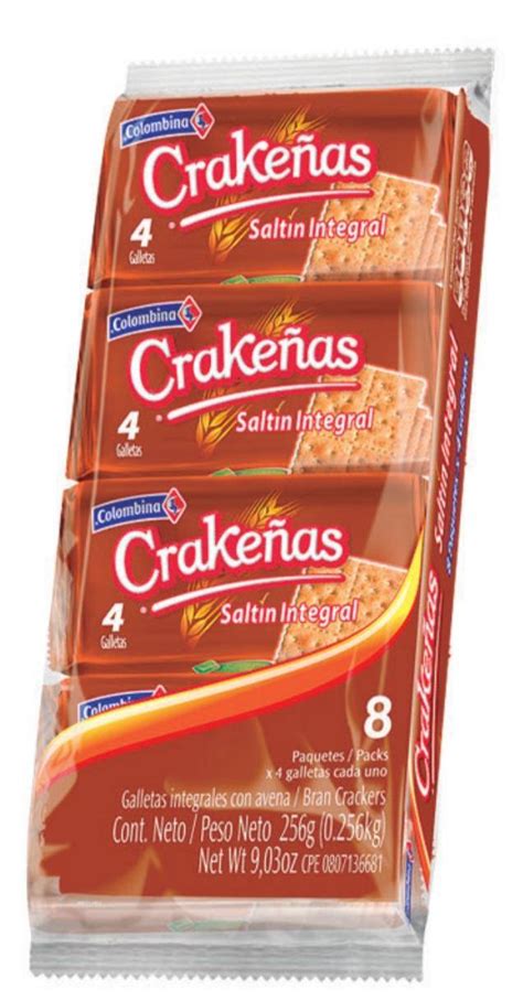 CRAKEÑAS SALTIN INTEGRAL X 8UND Distribuidora de Dulces La Bendición