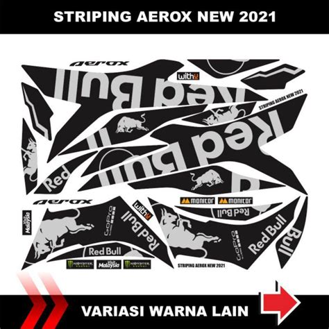 Jual Stiker Semi Full Yamaha Aerox New Connected Sticker Striping